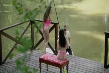 Anal sex by the lake