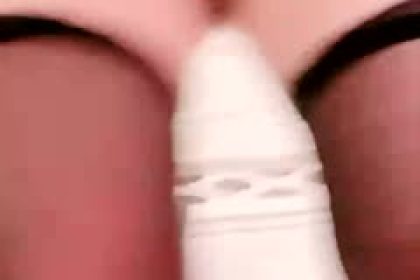 The best beauty in black stockings and white tiger slowly plays with her tender pussy and rides it, teasing the penis frame by frame. Her seductive pussy is fatally swollen with juices flowing across her slit. Her tight and plump labia wraps around her cock and semen is sealed.