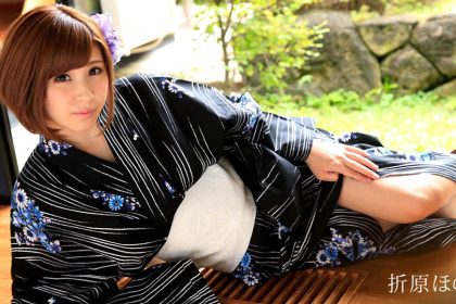 Creampie raw sex with a natural H-cup beauty in a yukata