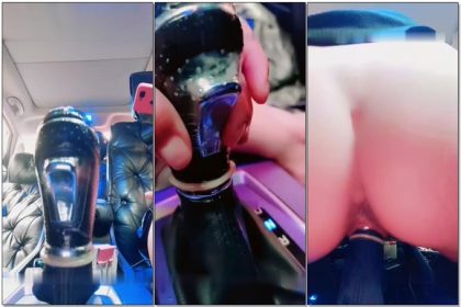 Using the gear lever to masturbate in the car: It must have hit the cervix