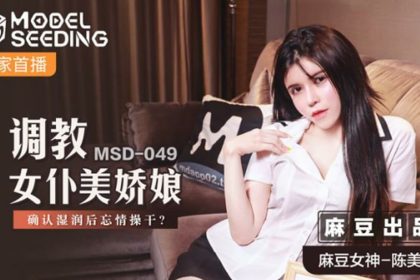 Madou-Teaching the beautiful maid to confirm that she is wet and then forgetting to fuck her-Chen Meilin